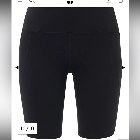 Sweaty Betty Power 9" Biker Shorts - Black xs never worn - Picture 8 of 11